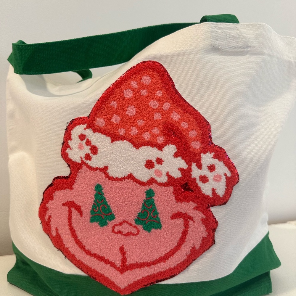 15 x 18” holiday canvas tote bag